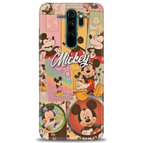 Xiaomi Redmi Note 8 Pro Kılıf HD Baskılı Kılıf - I Love Mickey + Tam Ekran Koruyucu