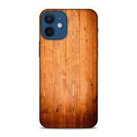 Lopard Apple iPhone 12 Mini Uyumlu Kılıf Wood'X (8) Baskılı Kılıf Desenli