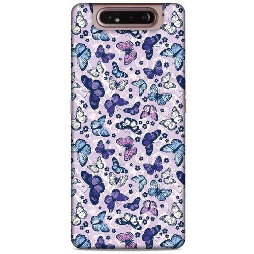 Samsung Galaxy A80 Kılıf Kelebek Etkisi (28) Arka Kapak Karışık Renkli