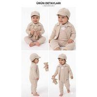 3/12 Ay Pamuk Penye 5 Parça Bebek Takımı