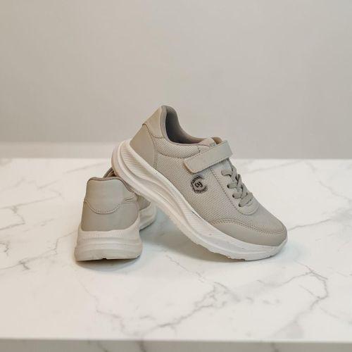 Black Sea 621 Bej Cırtlı Bağacaklı Fuspetli Bayan Spor Ayakkabı