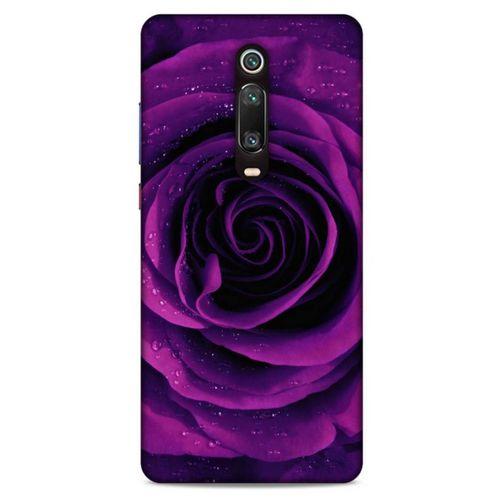 Xiaomi Mi 9T Pro Uyumlu Kılıf Mor Delisi (37) Silicone Cover Gül