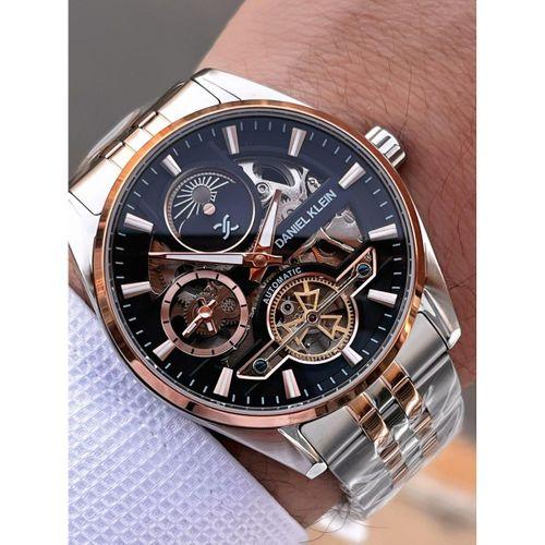 Daniel Klein Otomatik Mekanizma Mehtap Ve Güneş Kadranlı 2 Yıl Garantili Erkek Kol Saati OTM.14266.5