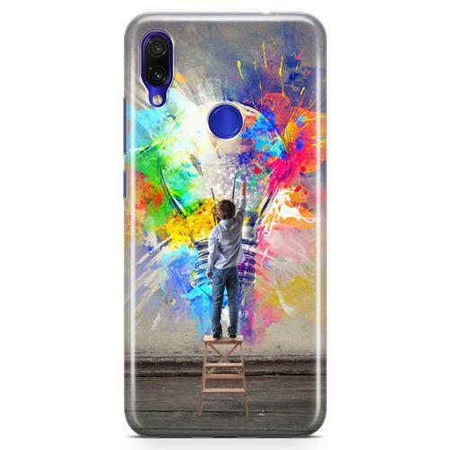 Xiaomi Redmi Note 7 Kılıf Ampül Arka Kapak Koruma Desenli Full Koruyucu