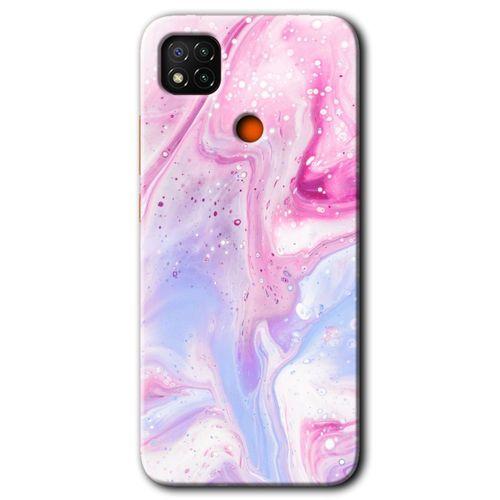 Xiaomi Redmi 9c Kılıf HD Desen Baskılı Arka Kapak + Temperli Cam - Kabarmış Leke