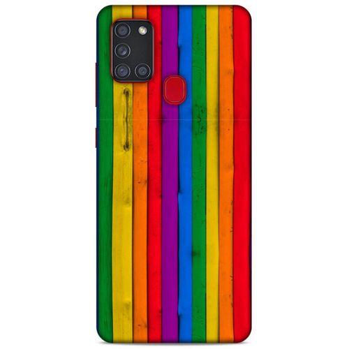 Lopard Samsung Galaxy A21s Uyumlu Kılıf Wood'X (24) Darbe Emici Kılıf Desenli