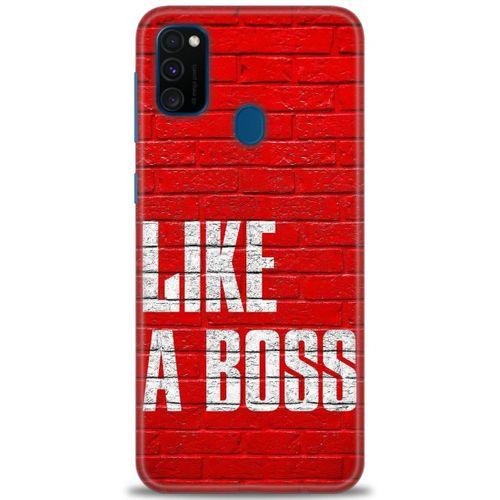 Samsung Galaxy M30S Kılıf HD Baskılı Kılıf - Like a Boss + Tam Ekran Koruyucu