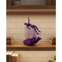 3d El Formlu İnsan Figürü Mor Özgün Sanat Biblosu 12x18 Cm