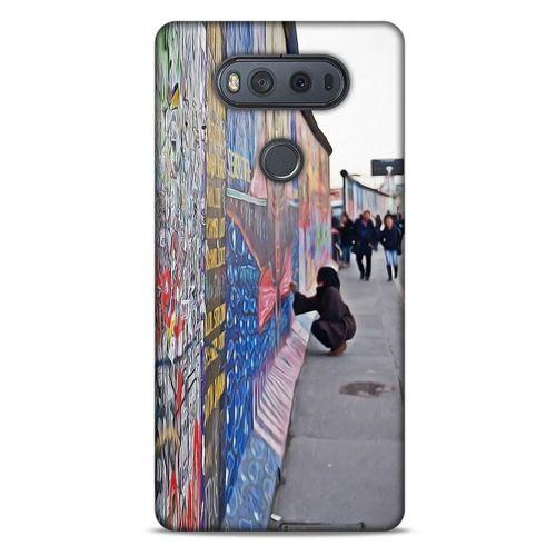 LG K61 Kılıf Almanya (40) Fit Silikon Kılıf Berlin Duvarı