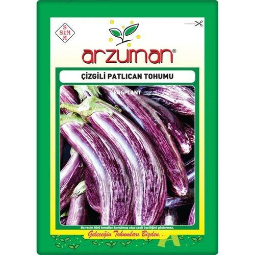 Çizgili Patlıcan Tohumu (10 Gr) Alaca Patlıcan