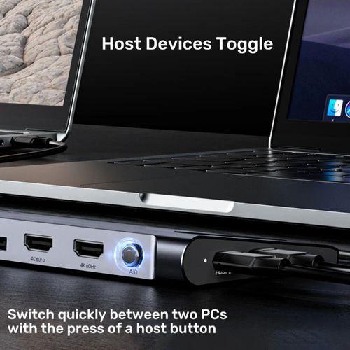 UNITEK UHUB15+ USB-C 4K BAGLANTI ISTASYONU (D1106AGY01)