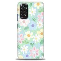 Xiaomi Redmi Note 12 4G Kılıf HD Baskılı Kılıf - Çiçekk + Tam Ekran Koruyucu