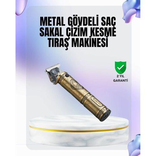 4 Kılavuz Taraklı Profesyonel Saç Ve Sakal Kesme Makinesi