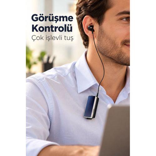 Tek Kulaklıklı Bluetooth Kulaklık Klipsli Ve Yan Tuşlu
