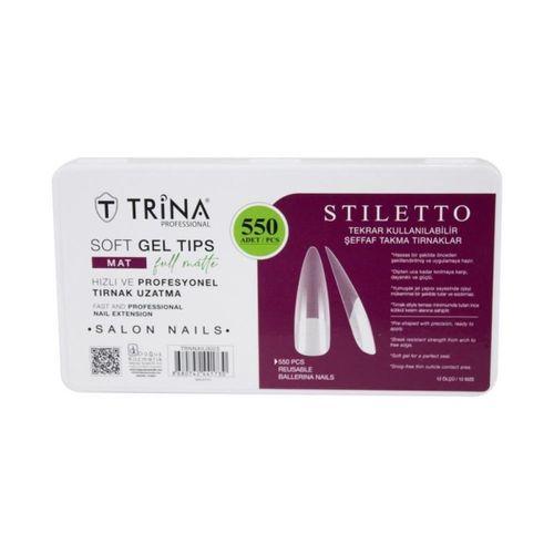 Soft Jel Takma Tırnak - Stilletto (Full Mat) 550' Li - 23