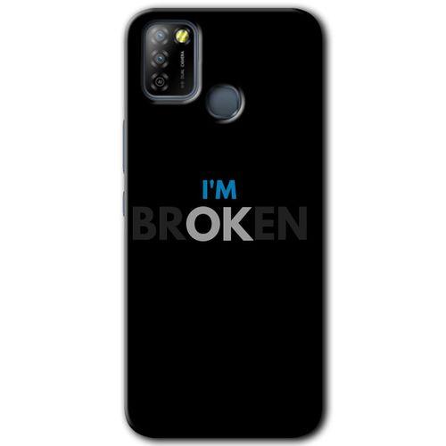 İnfinix Smart 5 Kılıf HD Desen Baskılı Arka Kapak - Im Broken