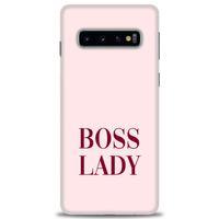 Samsung Galaxy S10 Kılıf HD Baskılı Kılıf - Boss Lady + Tam Ekran Koruyucu