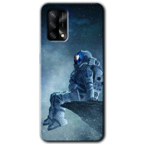 OPPO Oppo A54 Kılıf HD Desen Baskılı Arka Kapak - Astronot Yalnızlığı