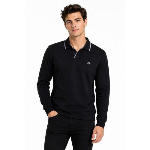 Erkek Mevsimlik Spor Polo V Yaka Sweatshırt BGL-ST05469
