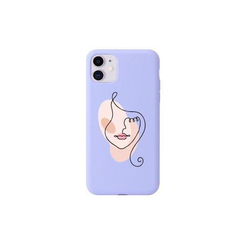 iPhone 11 Görünmez Göz Çizim Desenli Şeffaf Telefon Kılıfı
