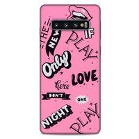 Samsung Galaxy S10 Uyumlu Kılıf Pembe Delisi (42) Rugged Armor Kılıf Tipografi