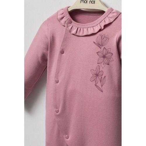 Moi Noi Flowers Şapkalı Tulum MNB1262 Mürdüm