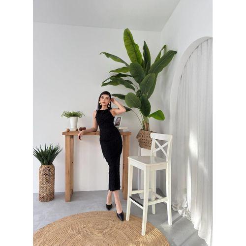 Lers Çiçek Detaylı Elbise