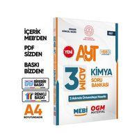 2027 AYT MEBİ-OGM 3 ADIM Kimya Soru Bankası RENKLİ A4 Boyut Video Çözümlü BASKI ÜCRETİ