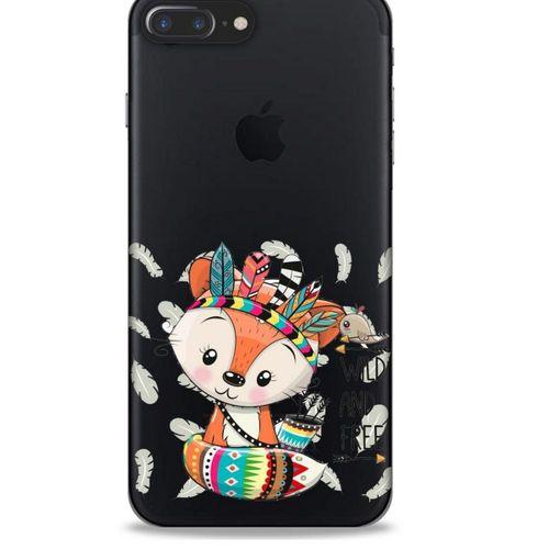 Zoologix (49) Apple Iphone 7 Plus Şeffaf Kılıf Silikon Desenli