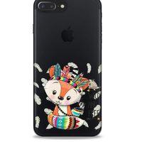 Zoologix (49) Apple Iphone 7 Plus Şeffaf Kılıf Silikon Desenli