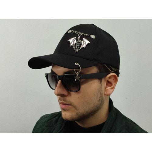 Unisex Tasarım Arkadan Ayarlanabilir Winged Skull Şapka