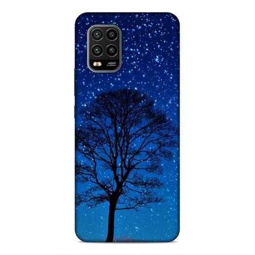 Xiaomi Mi 10 Lite Kılıf Gece Agaci Arka Kapak Silikon Koruma Full Koruyucu