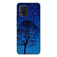 Xiaomi Mi 10 Lite Kılıf Gece Agaci Arka Kapak Silikon Koruma Full Koruyucu