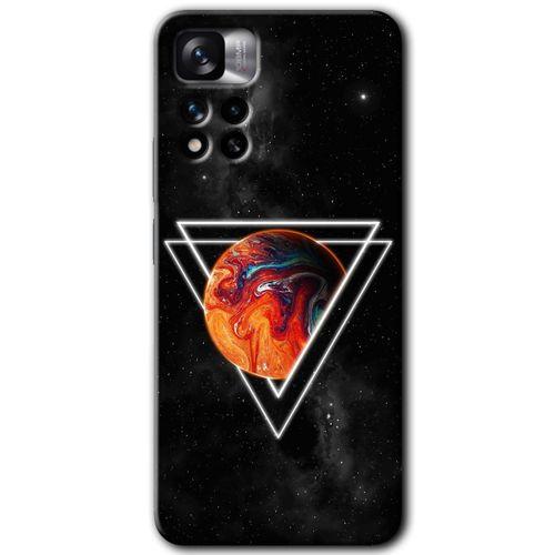 Redmi Note 11 Pro Plus 5G Kılıf HD Desen Baskılı Arka Kapak - Kızıl Gezegen + Kırılmaz Cam