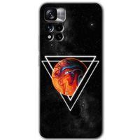 Redmi Note 11 Pro Plus 5G Kılıf HD Desen Baskılı Arka Kapak - Kızıl Gezegen + Kırılmaz Cam