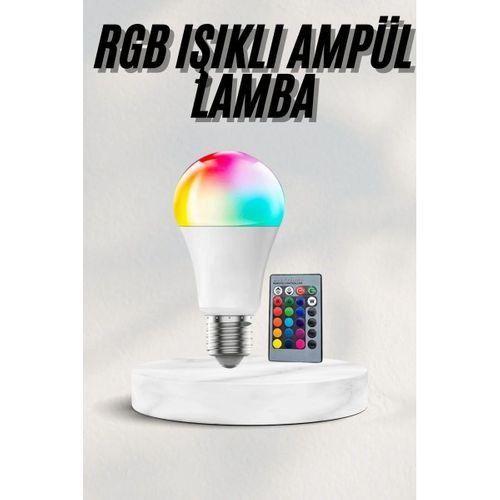 Akıllı Rgb Led Ampul Led Uzaktan Kumandalı Renk Değiştiren Ampul