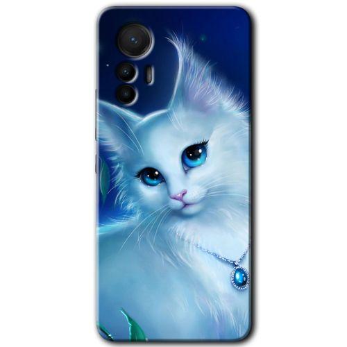 Xiaomi Mi 12 Lite HD Baskılı Kılıf + 9D Tam Ekran Koruyucu - Cat Glance