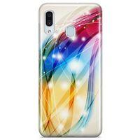 Samsung Galaxy A30 Kılıf Renkli Fiyonklar Arka Kapak Koruma Desenli Full Koruyucu