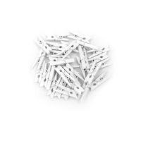 Fotoğraf Albüm 100'lü Beyaz Ahşap Mandal 2.5cm (10'lu Paket-1000 Adet)