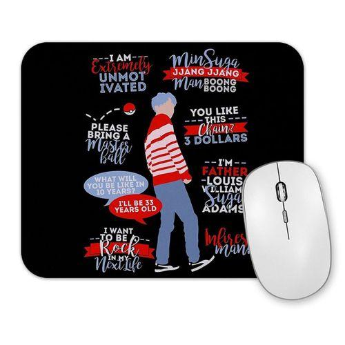 BTS Suga Quotes Mouse Pad