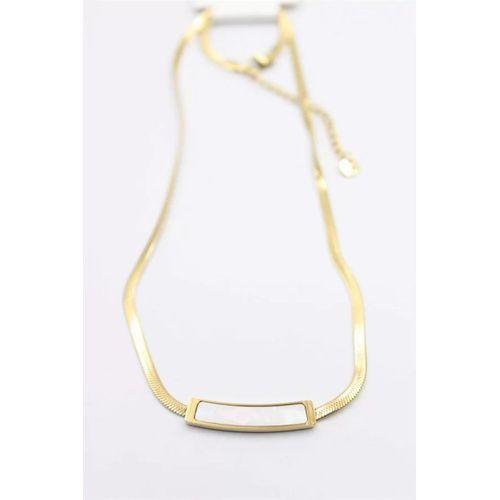 Sedef İtalyan Zincir Kolye - Altın