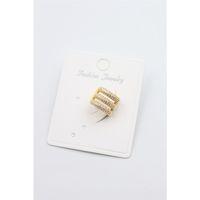 Taşlı Kıkırdak Küpe - Altın