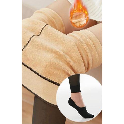 İnce Çorap Görünümlü Tayt Kışlık İçi Kürklü Termal Tayt Pnt