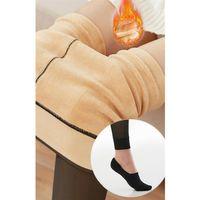 İnce Çorap Görünümlü Tayt Kışlık İçi Kürklü Termal Tayt Pnt