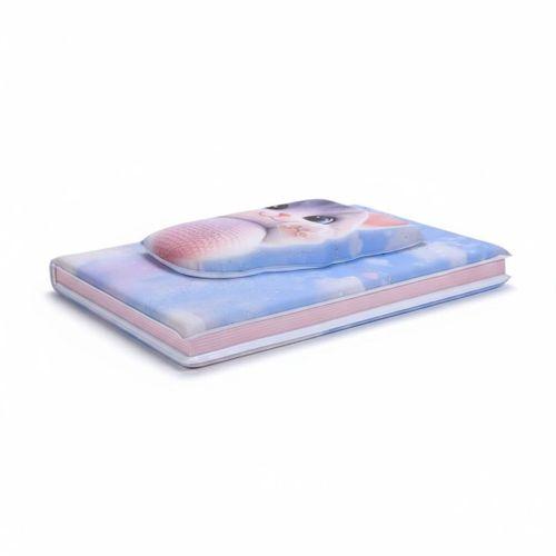 LİNEA PUFFY KABARTMA YÜZEY ( 14*20 CM) 80 YAPRAK RENKLİ ÇİZGİLİ HATIRA DEFTERİ ( Ball Cat)