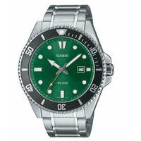Casio MDV-107D-3A2VDF Quartz Çelik Gri 20 ATM Yeşil Kadran 46 mm Erkek Kol Saati
