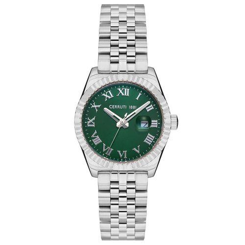 CERRUTI 1881 CIWLG0037901 Quartz Çelik Gri Yeşil Kadran 31 mm Kadın Kol Saati