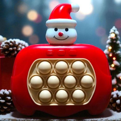 YÜKSEK KALİTE 2Lİ SET KARDAN ADAM POPİT NOEL BABA POPİT OYUNU SESLİ IŞIKLI POPİT YILBAŞI HEDİYELERİ