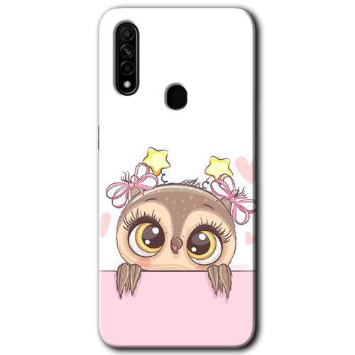 OPPO Oppo A31 Kılıf HD Desen Baskılı Arka Kapak - Sevimli Baykuş