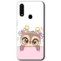 OPPO Oppo A31 Kılıf HD Desen Baskılı Arka Kapak - Sevimli Baykuş